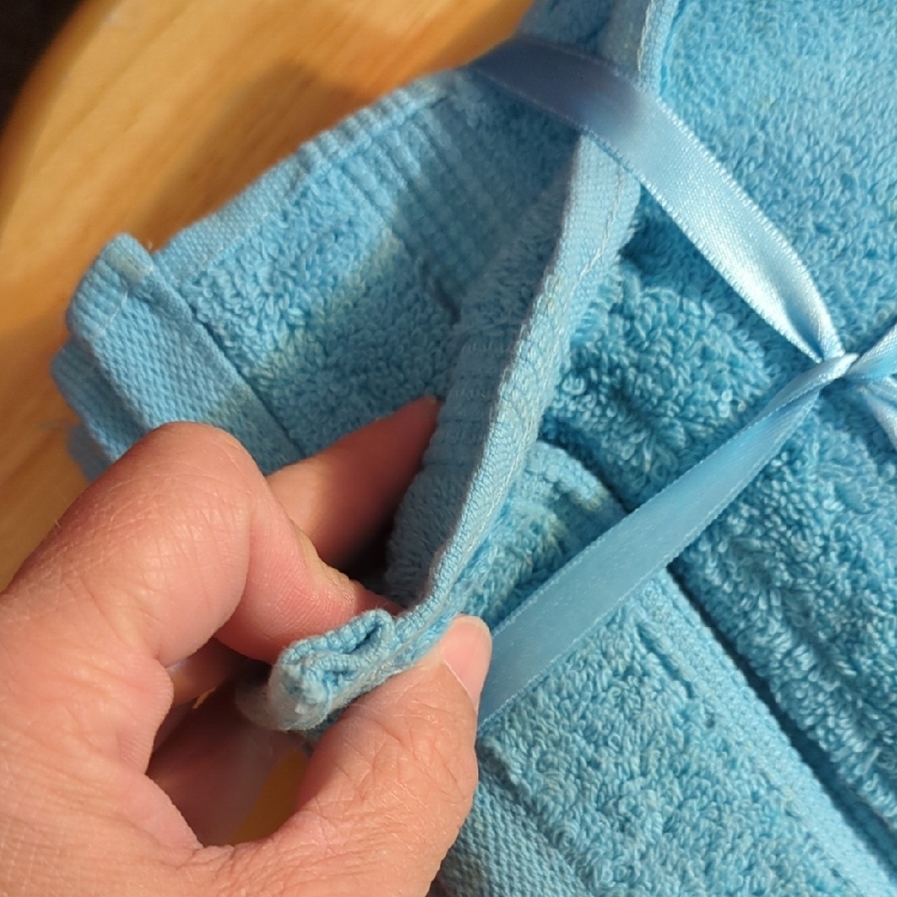 Pavilion Blue Washcloth Set - Picture 2 of 3